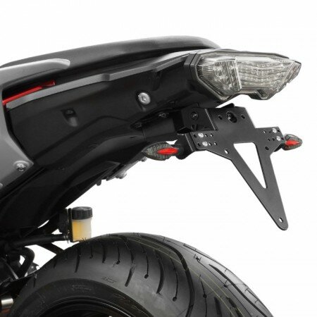 Kennzeichenhalter | YAMAHA MT-07 Tracer | 16-19 verstellbar | schwarz | inkl. Reflektorhalter