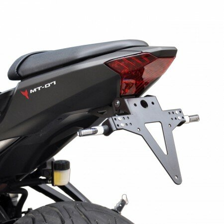 Kennzeichenhalter | YAMAHA MT 07 | 13-20 verstellbar | schwarz | inkl. Reflektorhalter