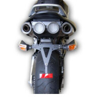 Kennzeichenhalter | SUZUKI GSR 600 | 06-11 verstellbar | schwarz | inkl. Reflektorhalter