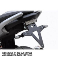 Kennzeichenhalter | SUZUKI SFV650 Gladius | 09-15 verstellbar | schwarz | inkl. Reflektorhalter