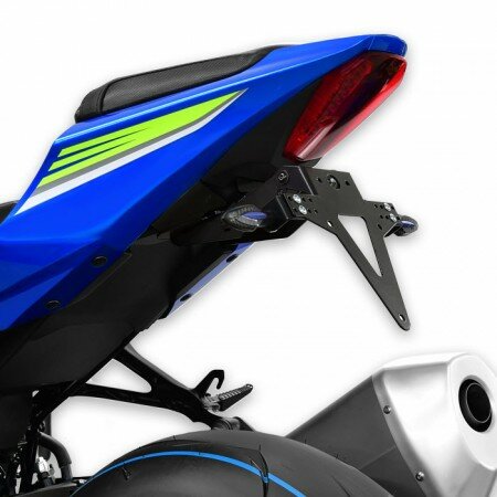 Kennzeichenhalter | SUZUKI GSX-R 1000/R | 17-22 verstellbar | schwarz | inkl. Reflektorhalter