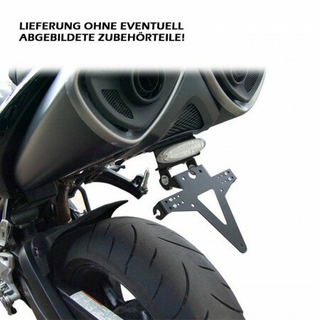 Kennzeichenhalter | SUZUKI GSX 1300 B-King | 07-12 verstellbar | schwarz | inkl. Reflektorhalter