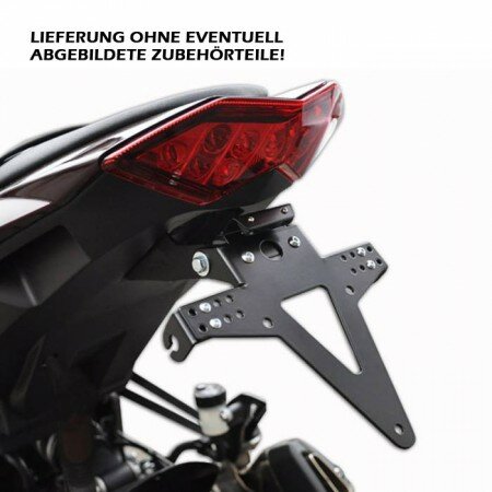 Kennzeichenhalter | KAWASAKI Z1000 / SX/T | 10-18 verstellbar | inklusive Reflektorhalter
