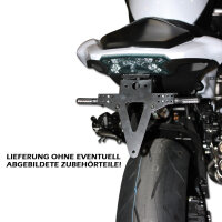 Kennzeichenhalter | KAWASAKI Z800/e | 13-16 verstellbar | schwarz | inkl. Reflektorhalter