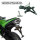 Kennzeichenhalter | KAWASAKI ZX-6R | 07-08 verstellbar | schwarz | inkl. Reflektorhalter