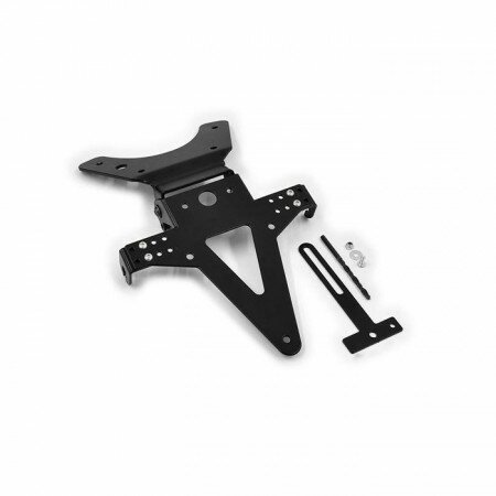 Kennzeichenhalter | KAWASAKI ZX-10R | 06-07 verstellbar | schwarz | inkl. Reflektorhalter