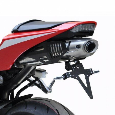Kennzeichenhalter | HONDA CBR 600RR | 13-25 verstellbar | schwarz | inkl. Reflektorhalter