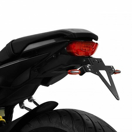 Kennzeichenhalter | HONDA CB650R / CBR650R | 19-20 verstellbar | schwarz | inkl. Reflektorhalter