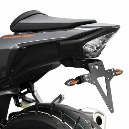Kennzeichenhalter | CB500F/CBR500R | Hornet 16-26 verstellbar | schwarz | inkl. Reflektorhalter