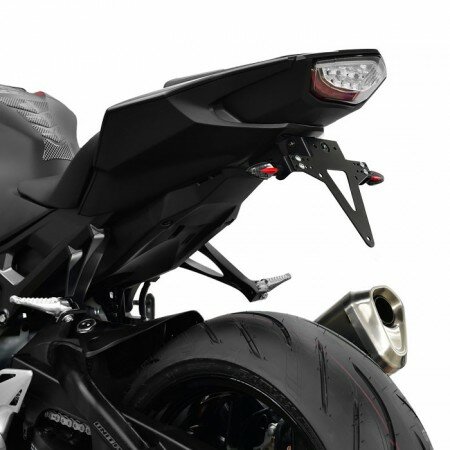 Kennzeichenhalter | HONDA CBR1000 RR/SP/2 | 17-18 verstellbar | schwarz | inkl. Reflektorhalter