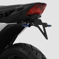 Kennzeichenhalter | HONDA NC750 X | 21-25 verstellbar | schwarz | inkl. Reflektorhalter