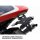 Kennzeichenhalter | APRILIA RS250 | 99-02 verstellbar | schwarz | inkl. Reflektorhalter