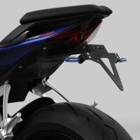 Kennzeichenhalter | APRILIA RS660/Tuono | -25 verstellbar | schwarz | inkl. Reflektorhalter