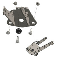 Kennzeichenhalter | APRILIA RS660/Tuono | -25 verstellbar | schwarz | inkl. Reflektorhalter