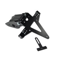 Kennzeichenhalter | APRILIA SMV750 Dorso | 08-11 verstellbar | schwarz | inkl. Reflektorhalter