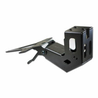 Kennzeichenhalter | APRILIA SMV750/ 900/ 1200 verstellbar | schwarz | inkl. Reflektorhalter