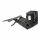 Kennzeichenhalter | APRILIA SMV750/ 900/ 1200 verstellbar | schwarz | inkl. Reflektorhalter