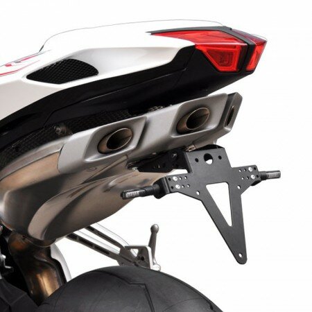 Kennzeichenhalter | MV AGUSTA F4 1000R/RR | 14-18 verstellbar | schwarz | inkl. Reflektorhalter