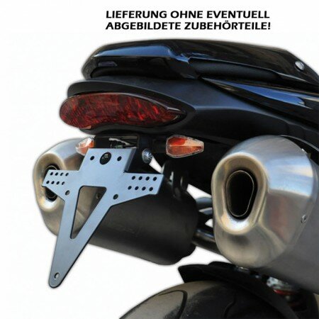 Kennzeichenhalter | TRIUMPH Speed Triple  | 11-15 verstellbar | schwarz | inkl. Reflektorhalter