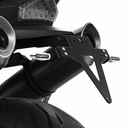 Kennzeichenhalter | TRIUMPH Speed Triple | 05-10 verstellbar | schwarz | inkl. Reflektorhalter