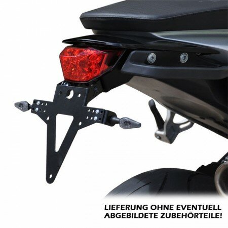 Kennzeichenhalter | KTM 690 Duke/R | 12-19 verstellbar | schwarz | inkl. Reflektorhalter