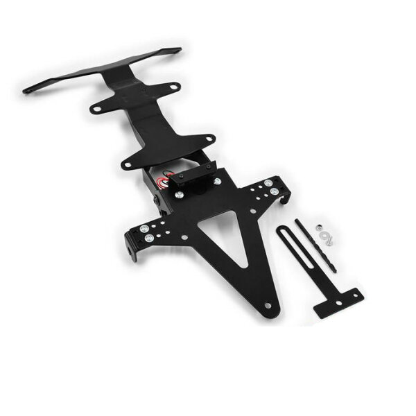 Kennzeichenhalter | DUCATI Scrambler 800 | 15-20 verstellbar | schwarz | inkl. Reflektorhalter