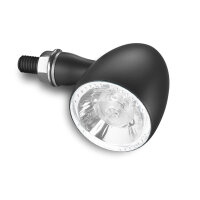 Kellermann LED-Blinker- / Positionsleuchte Bullet 1000 PL white, schwarz, klares Glas