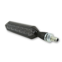 SHIN YO LED Sequenz-Blinker SORA, schwarz, getöntes Glas, E-geprüft