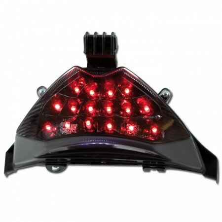 LED-Rücklicht Suzuki GSF650/1200/1250 GSX650F/1250 getönt | Reflektor schwarz | mit KZB | E-geprüft