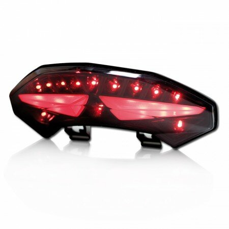 LED-Rücklicht Ducati | Multistrada 1200 | 10-14 getönt | Reflektor schwarz | E-geprüft