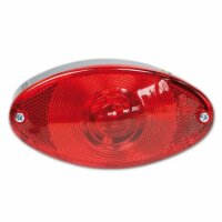 Rücklicht "Cat-Eye" | chrom | rotes Glas...