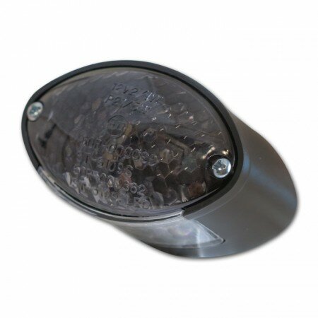 LED-Rücklicht "Micro Cateye" | getönt | schwarz Maße: L 66 x H 43 x T 43 mm | E-geprüft | KZB
