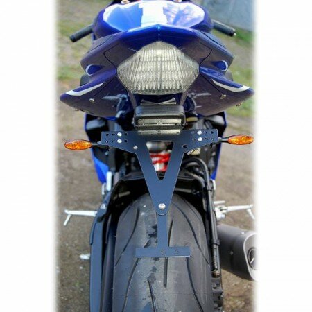 Kennzeichenhalter | YAMAHA R6 | 06-16 verstellbar | schwarz | inkl. Reflektorhalter