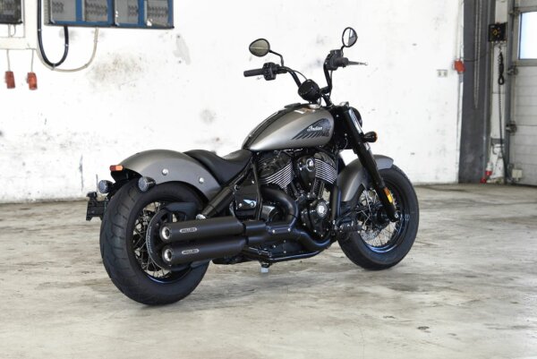 Miller Omaha  Euro 5 Slip-On Auspuff Indian Chief Dark Horse / Bobber