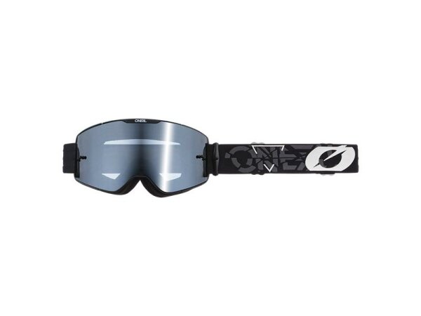 ONeal B-20 Goggle STRAIN black/white - silver mirror