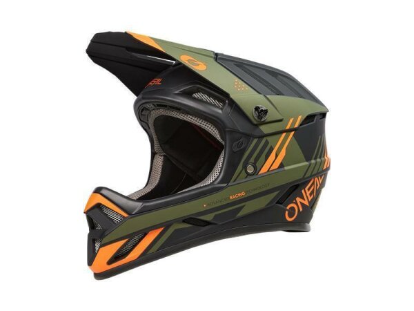 ONeal BACKFLIP Helmet STRIKE black/orange/olive XL (61/62 cm)