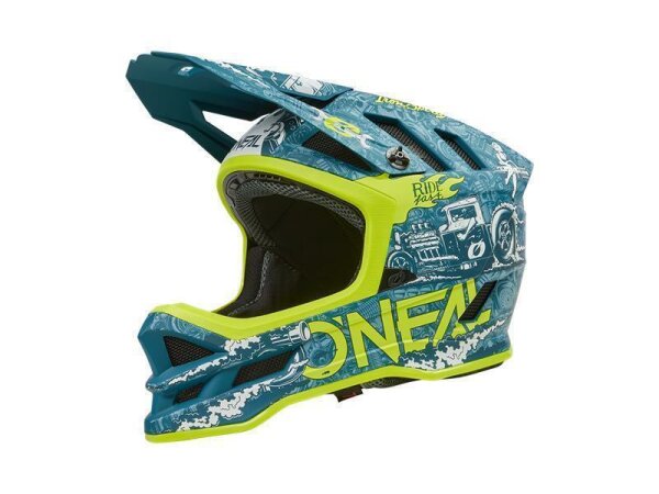 ONeal BLADE Polyacrylite Helmet HR teal/neon yellow L (59/60 cm)