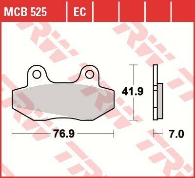 TRW Scheibenbremsbelag MCB525EC