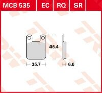 TRW / Lucas Bremsbeläge MCB535EC (ab 50)