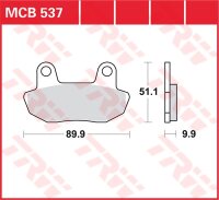 TRW Scheibenbremsbelag MCB537