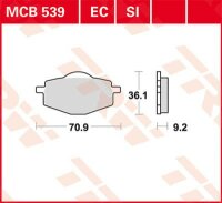 TRW Scheibenbremsbeläge Economy  MCB539EC   (N)