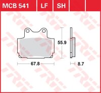 TRW Scheibenbremsbelag MCB541SH