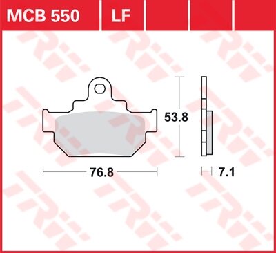 TRW Scheibenbremsbelag MCB550