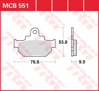 TRW Scheibenbremsbelag MCB551