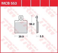 TRW Scheibenbremsbelag MCB553