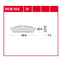 TRW Scheibenbremsbelag MCB558