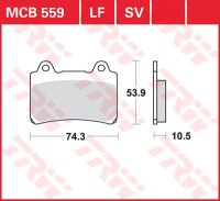 TRW Scheibenbremsbelag MCB559