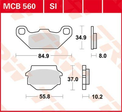 TRW Scheibenbremsbeläge Sinter-Offroad  MCB560SI