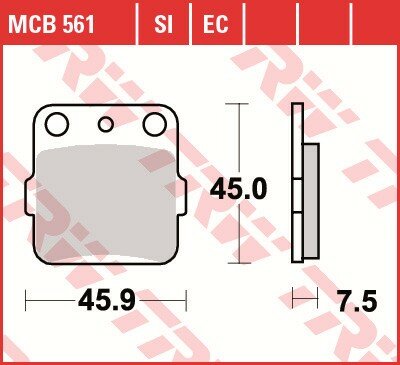 TRW Scheibenbremsbelag MCB561EC
