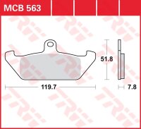 TRW Scheibenbremsbelag MCB563